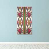 Textiel met deegwaren canvas afdruk (Insitu (Houten vloer))