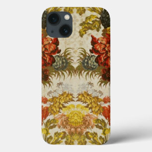 Textiel met een herhalend bloempatroon iPhone 13 hoesje