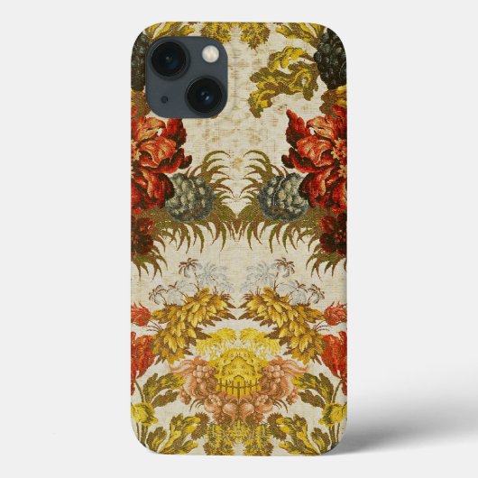 Textiel met een herhalend bloempatroon Case-Mate iPhone case (Achterkant)