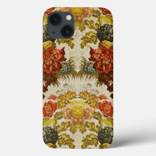 Textiel met een herhalend bloempatroon iPhone 13 hoesje
