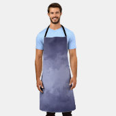 Textiel seleniumblauw acryl schort (Gedragen)