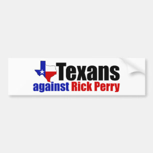 textiel tegen Rick Perry Bumpersticker
