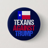 textiel tegen trump ronde button 5,7 cm (Voorkant)