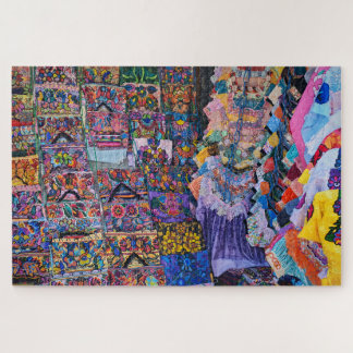 Textiel Wand Explosie van Kleur Legpuzzel