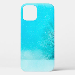 Textielachtergrondwinter iPhone 12 Hoesje