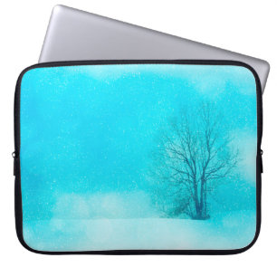 Textielachtergrondwinter Laptop Sleeve