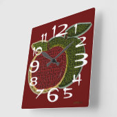 Textielappelen Vierkante Klok (Hoek)