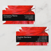 Textielband V2 - Japans leder Visitekaartje (Voorkant / Achterkant)