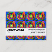 Textielband - ze zeggen dat de zon zingt visitekaartje (Achterkant)