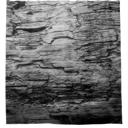 Textielboom, zwart-wit douchegordijn (Voorkant)