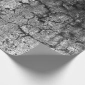 Textielgrunge zwart en wit  Antiek Cadeaupapier (Hoek)