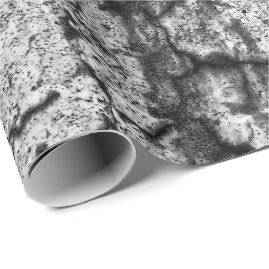 Textielgrunge zwart en wit  Antiek Cadeaupapier (Rol Hoek)