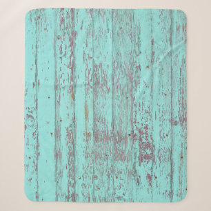 Textielhoutkap aqua background sherpa deken