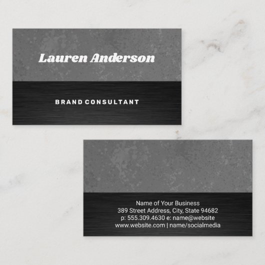 Textielkleurblok Visitekaartje (Voorkant / Achterkant)