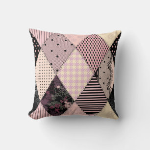 Textiellingerie: Patchwork Patroon Kussen
