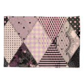 Textiellingerie: Patchwork Patroon Kussensloop (Achterkant)