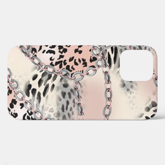 Textielluipaard: bloemenkettingpatroon. Case-Mate iPhone case (Achterkant (horizontaal))