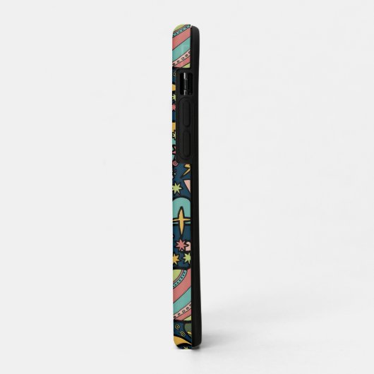 Textielpatronen Aliens Rockets Case-Mate iPhone Case (Achterkant/links)