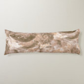 Textielpatroon met een getextureerde beige achterg lichaamskussen (Voorkant)