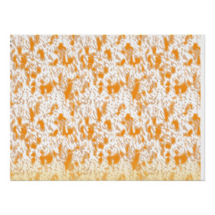 Textielpatroon met een levendig sinaasappel en gou perfect poster