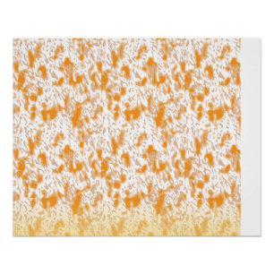 Textielpatroon met een levendig sinaasappel en gou perfect poster