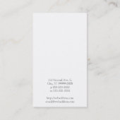 Textielstijl Comic Speech Bubble Visitekaartje (Achterkant)