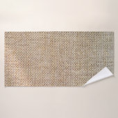 Textielweefsel met bruine ondergrond badhanddoek (Badhanddoek)