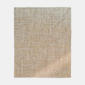 Textielweefsel met bruine ondergrond fleece deken (Voorkant)