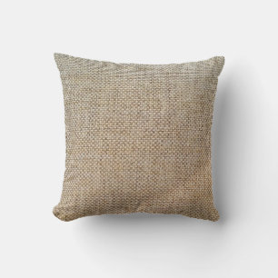 Textielweefsel met bruine ondergrond kussen