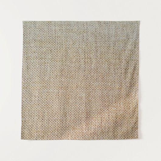 Textielweefsel met bruine ondergrond wandkleed (Voorkant)