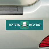 TEXTIEMIDDEL = Dood Bumpersticker (Op auto)