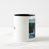 Textile Art Bateau Café Mug (Centre)