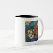 Textile Art Floral Café Mug (Devant droit)