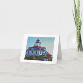 Textile Art Lighthouse Notecard Kaart