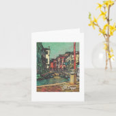 Textile Art Venise Carte pour notes (Fleur jaune)