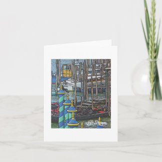 Textile Art Venise Carte pour notes