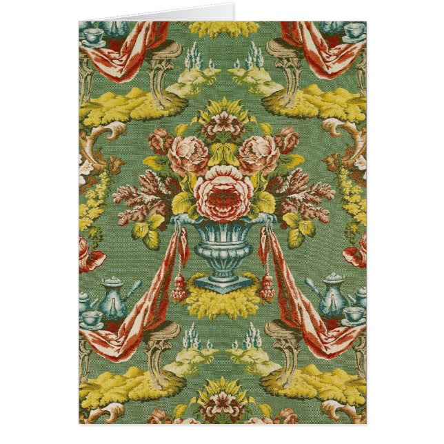 Textile avec un motif floral de répétition (Devant)