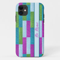 Textile texture violet coque iphone