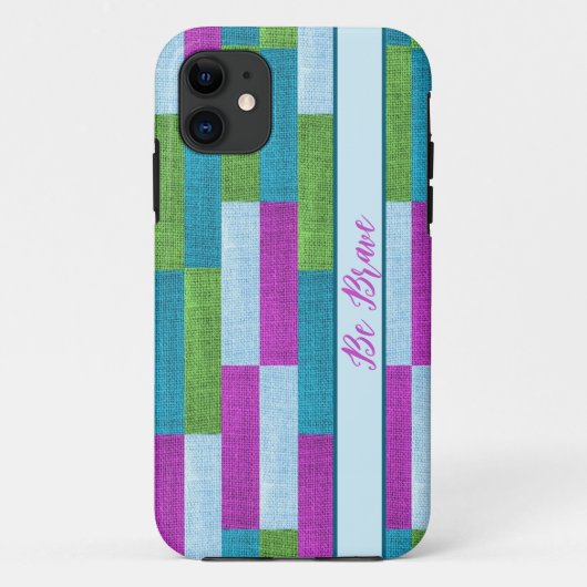 Textile texture violet coque iphone (Dos)
