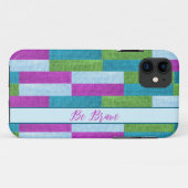 Textile texture violet coque iphone (Dos (Horizontal))