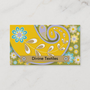 Textiles divins Cartes de visite