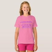 Texting Princess (getallen) T-shirt (Voorkant volledig)