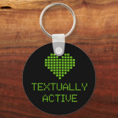 Textueel actief - sleutelhanger (Voorkant)