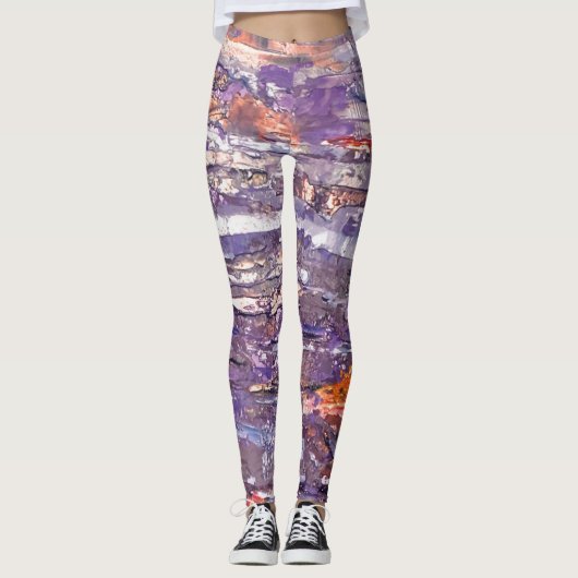 Textura #17 de obra La roca Leggings (Voorkant)