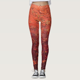 Textura #2 de la obra La puesta del sol Leggings