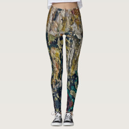 Textura #41 de obra Amanecer Leggings