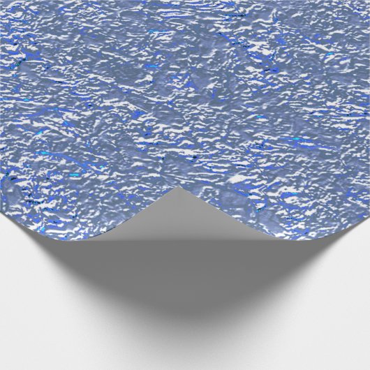 Textura rústica azul e efeito prateado cadeaupapier (Hoek)