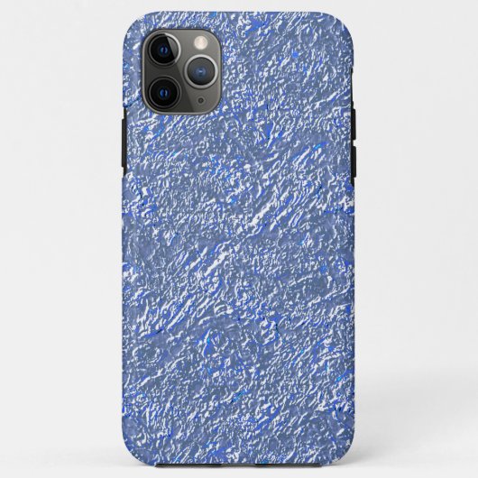 Textura rústica azul e efeito prateado Case-Mate iPhone case (Achterkant)
