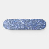 Textura rústica azul e efeito prateado skateboard (Horizontaal)