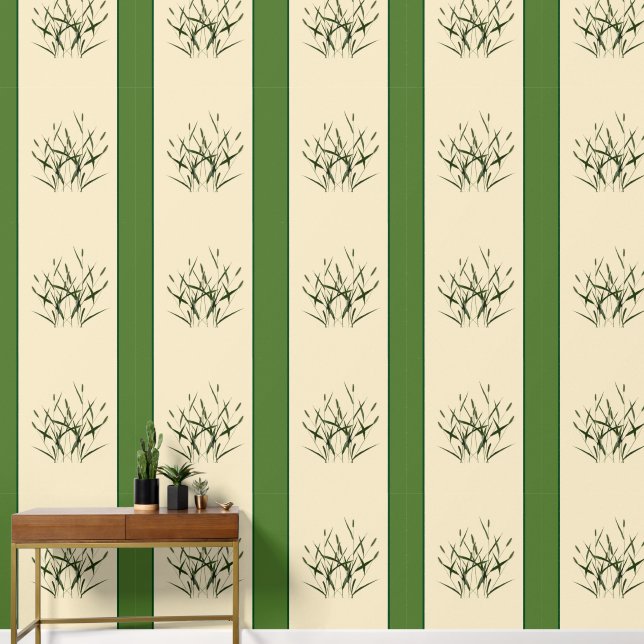 Textural Treasure of Summer (A) op een behang (Hal)